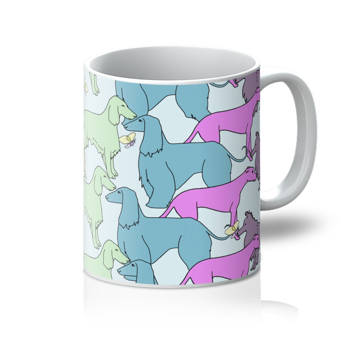 Rainbow Dogs Together  Mug