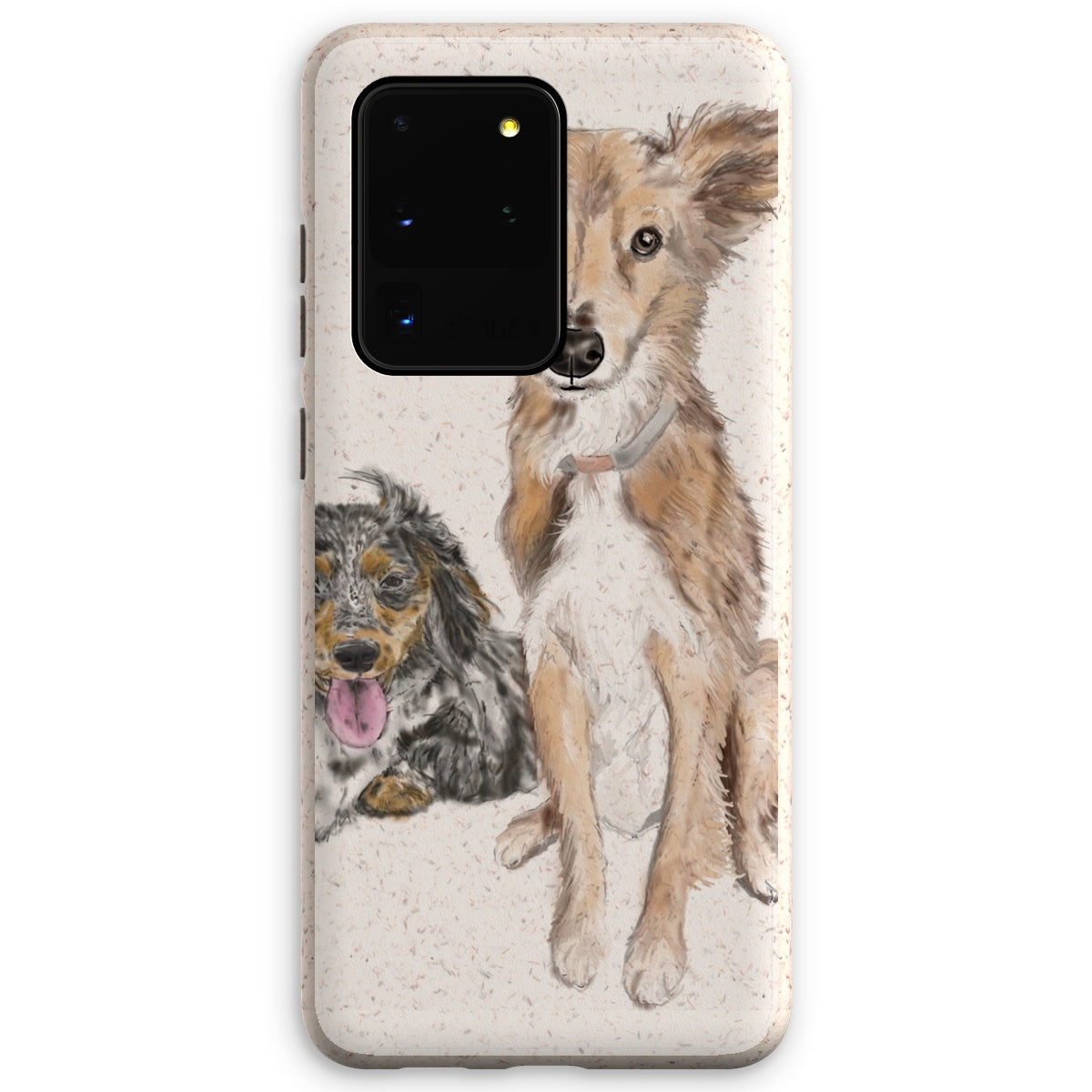 Customer Requests Nicky & Eevee Pet Portrait  Eco Phone Case