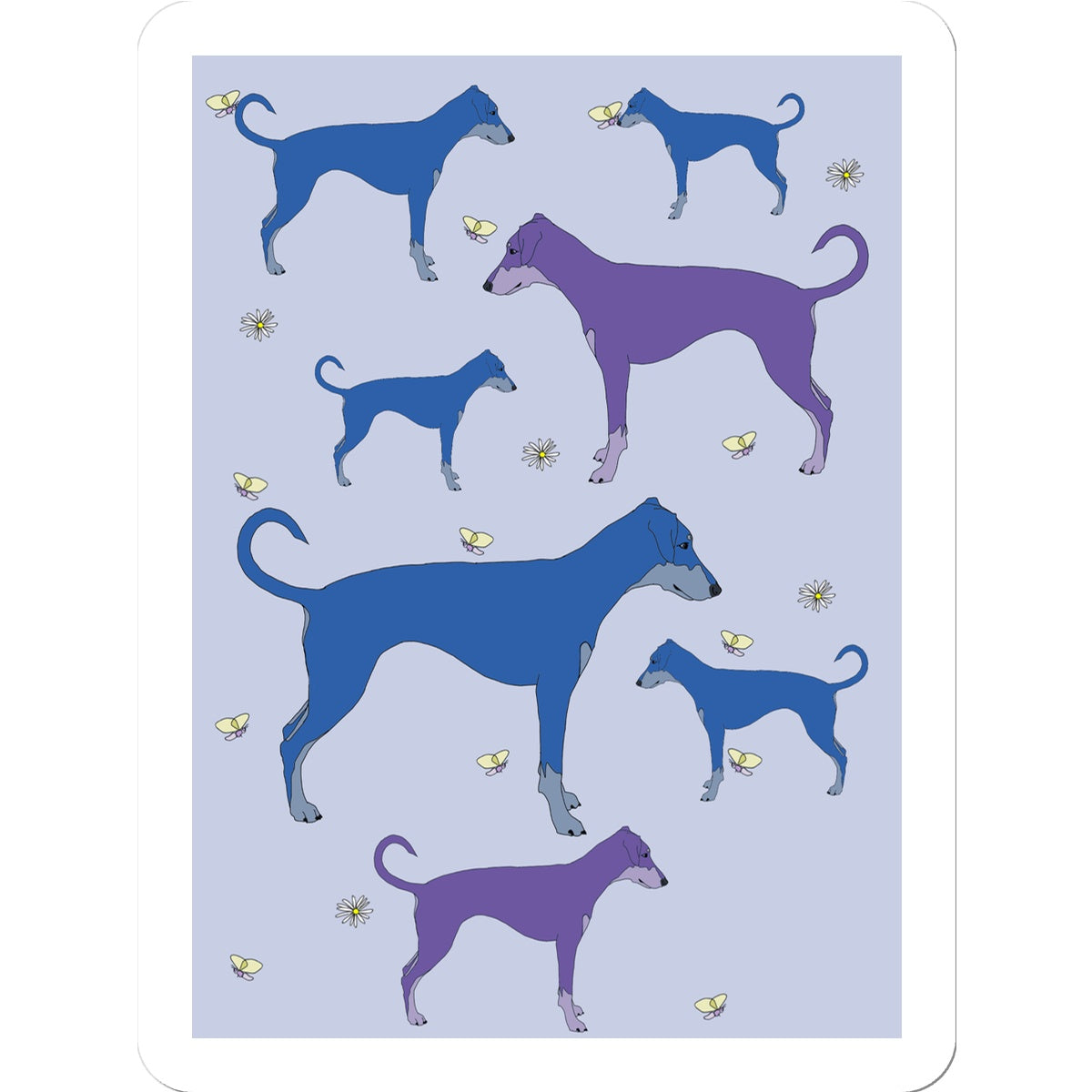 Rainbow Dogs Dobermans Sticker