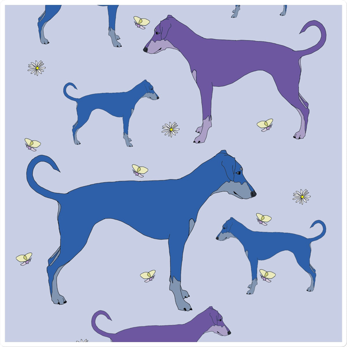 Rainbow Dogs Dobermans Sticker