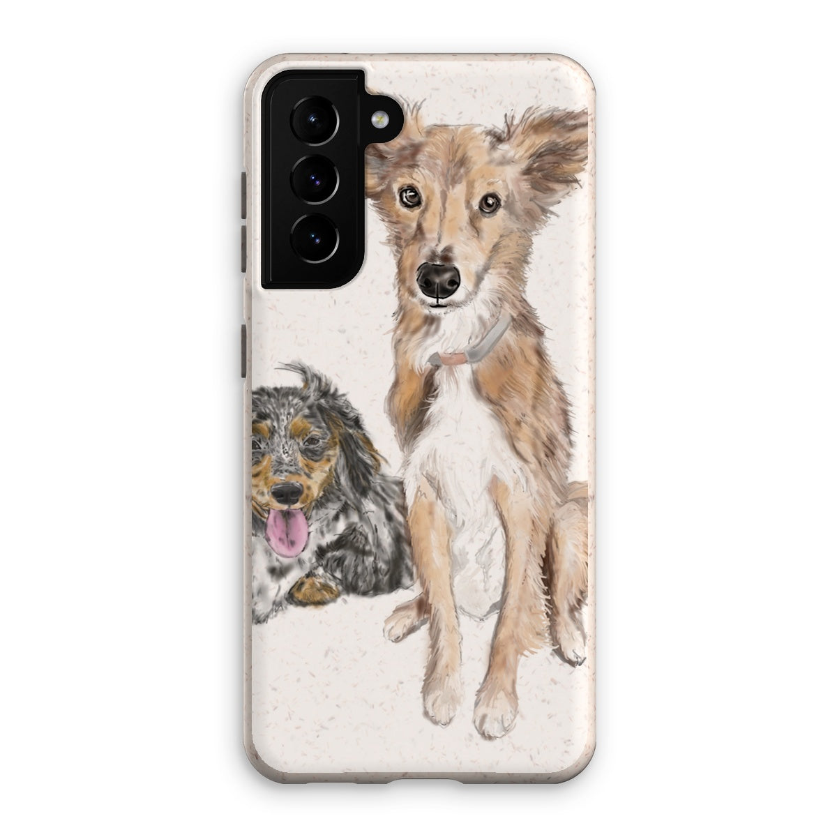 Customer Requests Nicky & Eevee Pet Portrait  Eco Phone Case