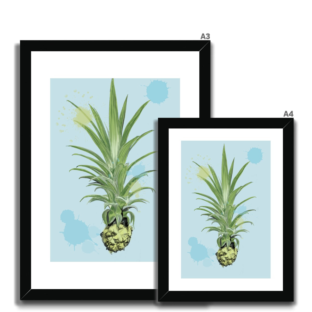 Pineapple Houseplant Framed & Mounted Print