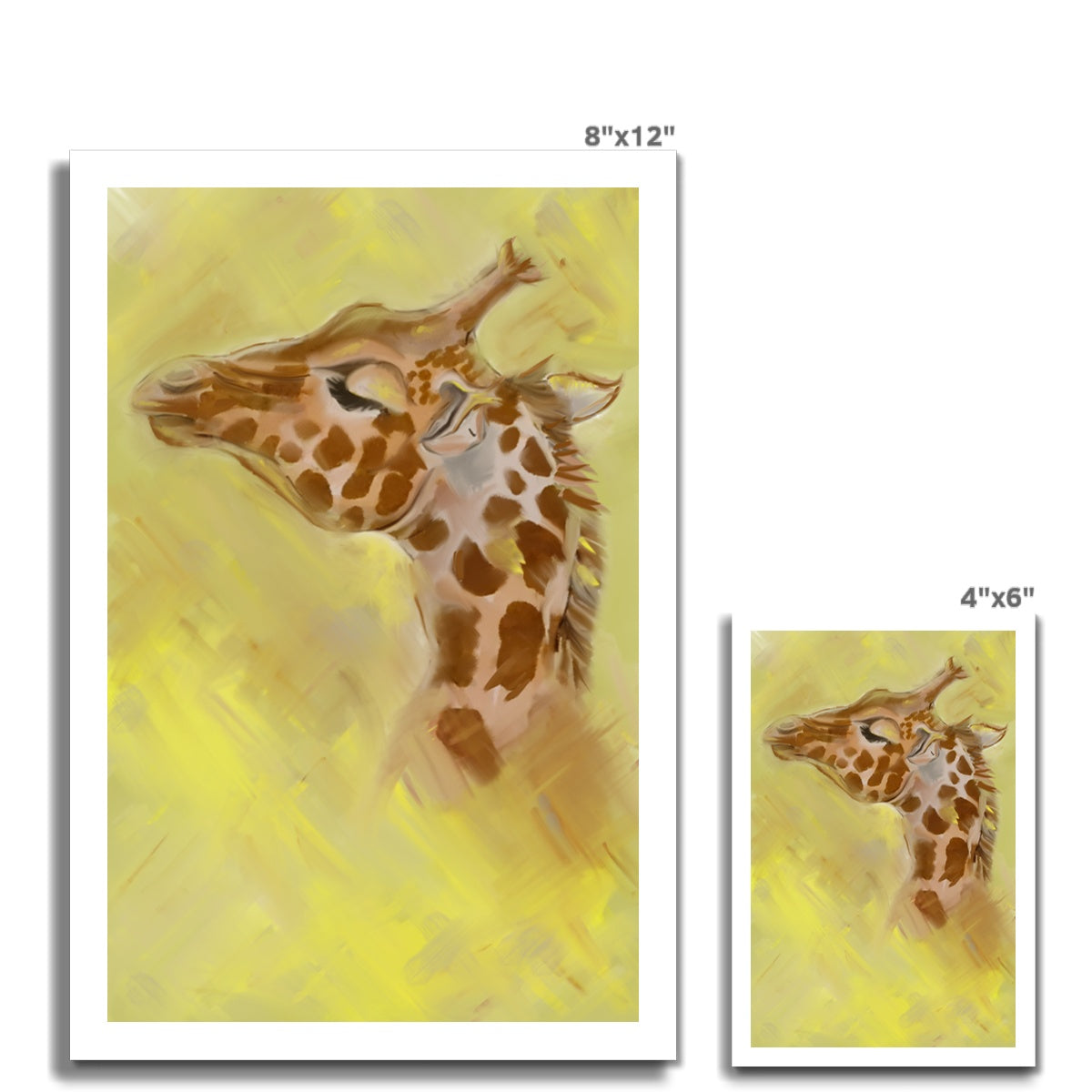 Giraffe Solo Photo Art Print