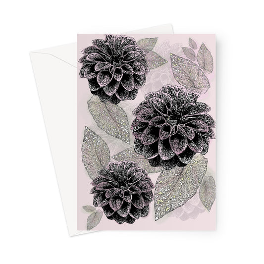 Dahlia Daze Greeting Card