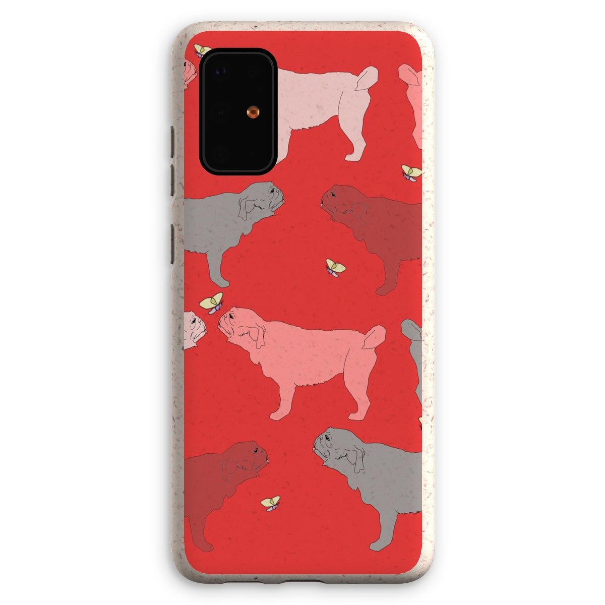 Rainbow Dogs Pug  Eco Phone Case