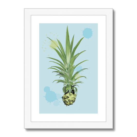 Pineapple Houseplant Framed & Mounted Print