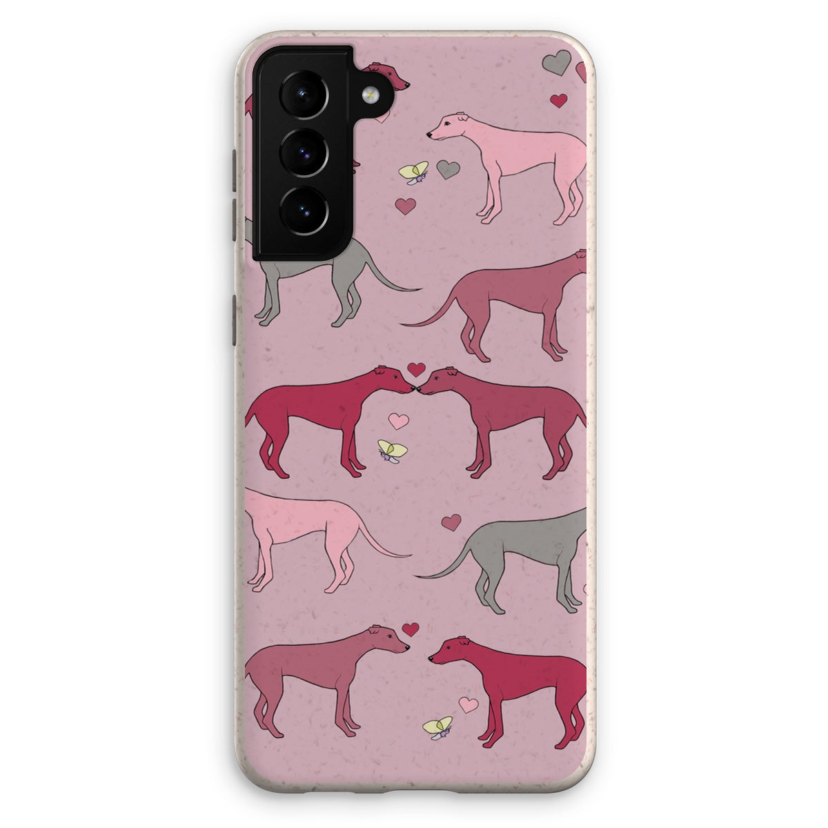 Greyhound Love Rainbow Dogs  Eco Phone Case