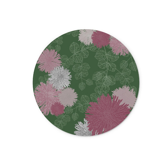 Floral Exuberance  Glass Chopping Board