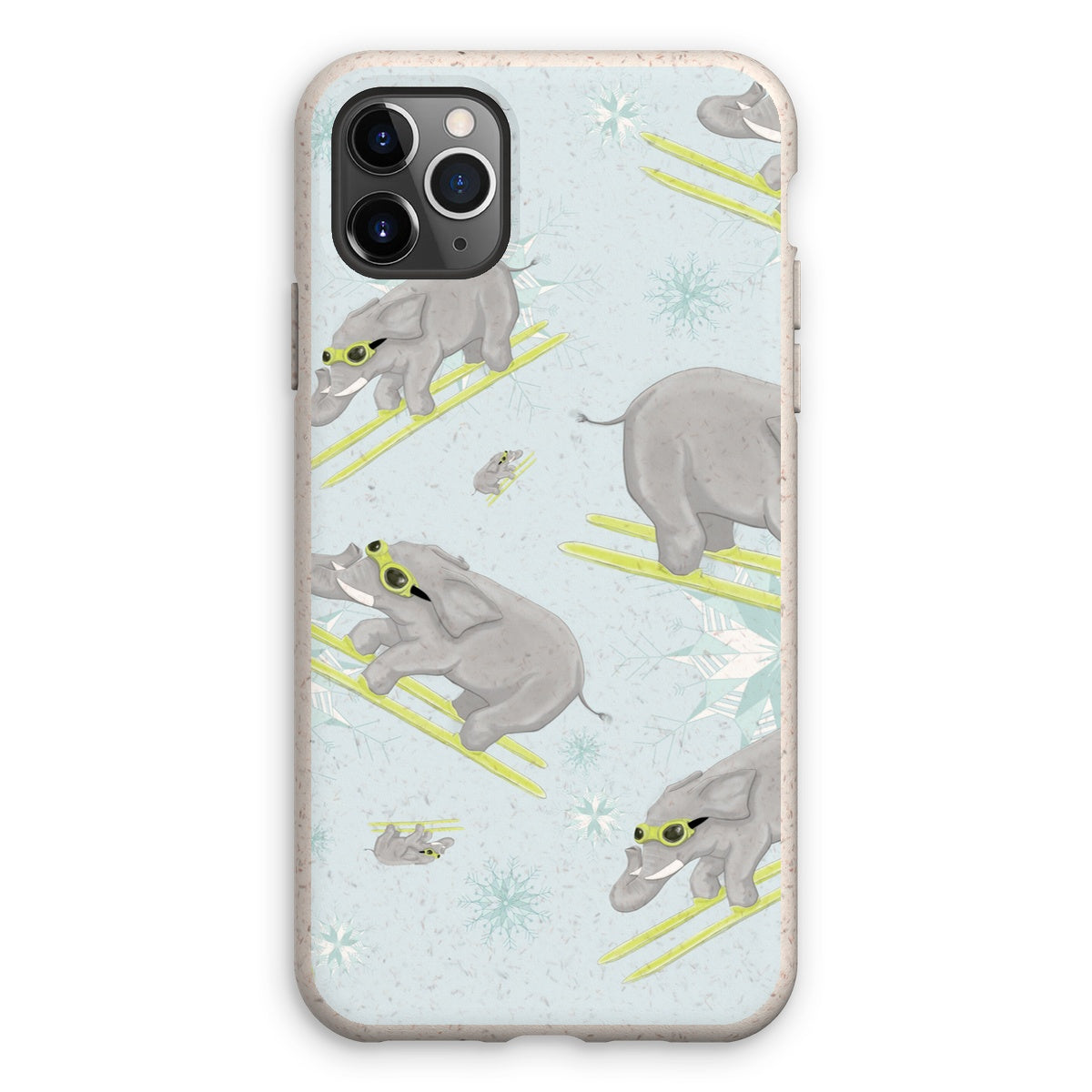 If you've never seen an elephant ski Eco Phone Case