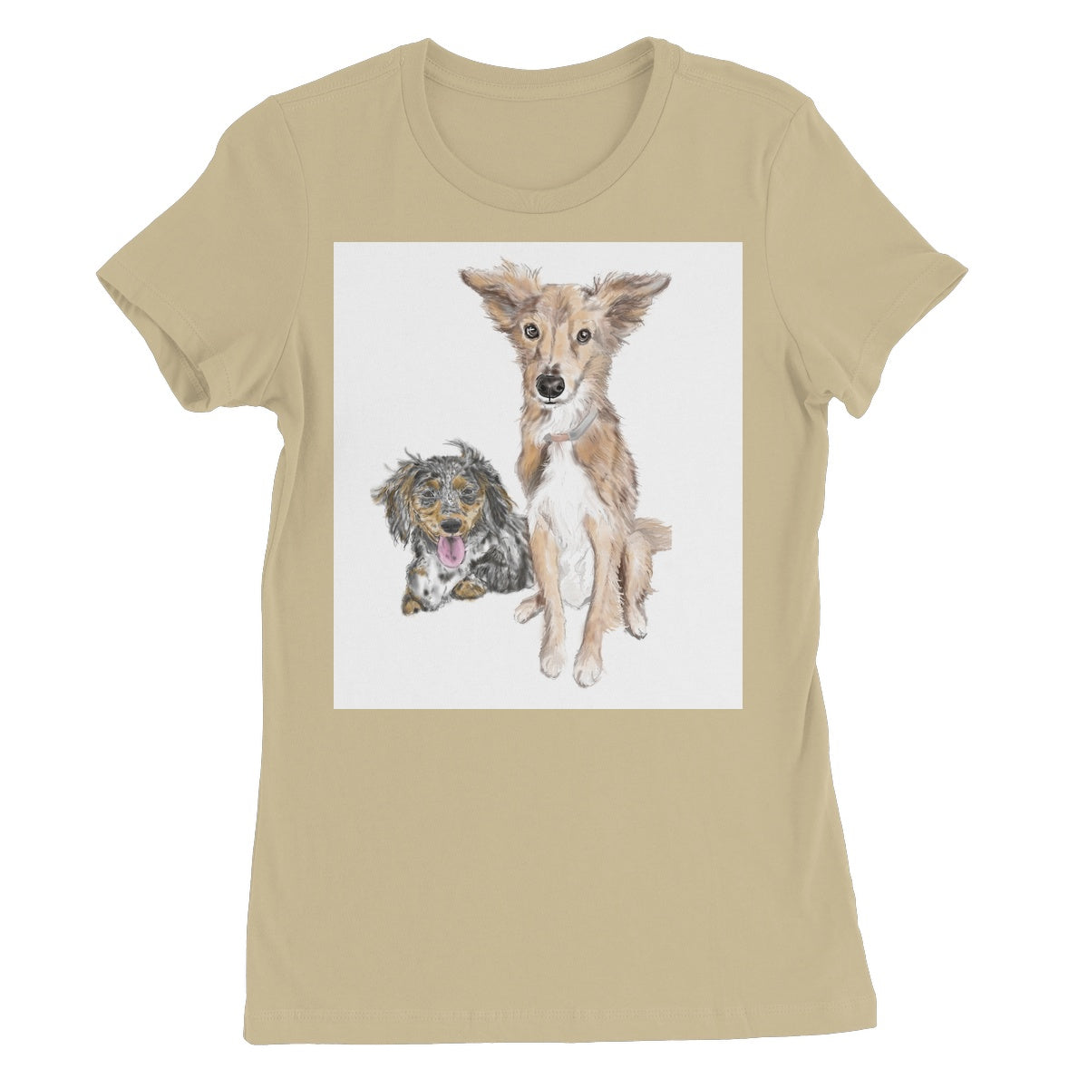 Customer Requests Nicky & Eevee Pet Portrait  Women's Favourite T-Shirt