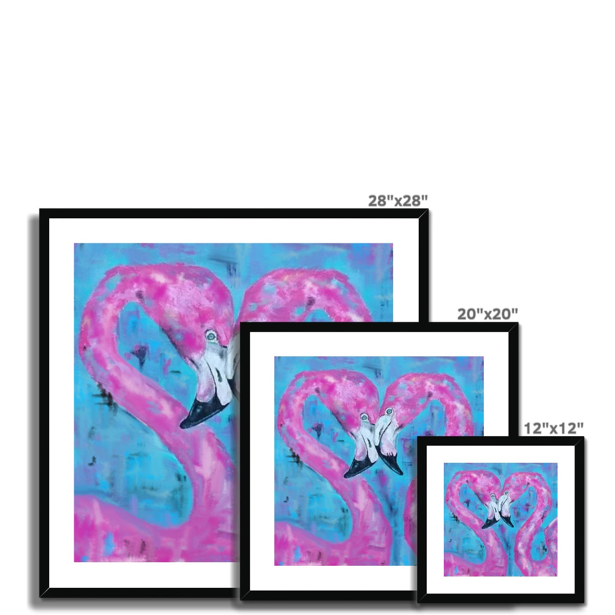 Flamingo Tango Framed & Mounted Print