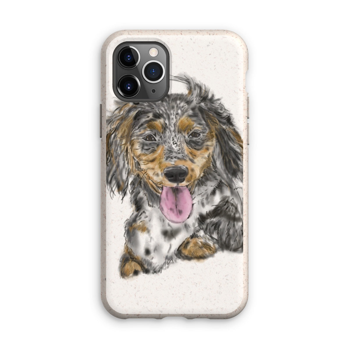 Dachshund Cross Portrait  Eco Phone Case