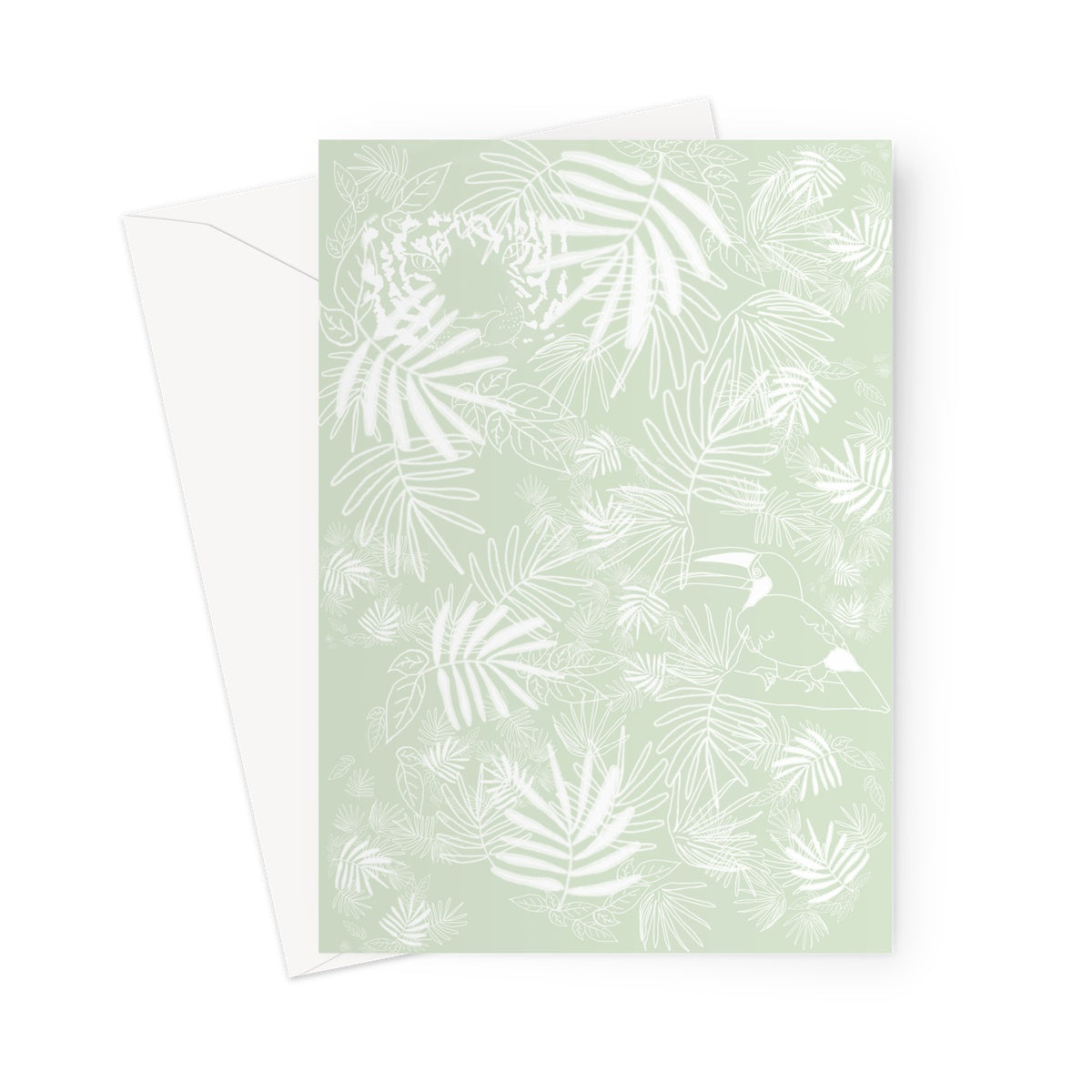 Wild Tigers and Toucans Greeting Card