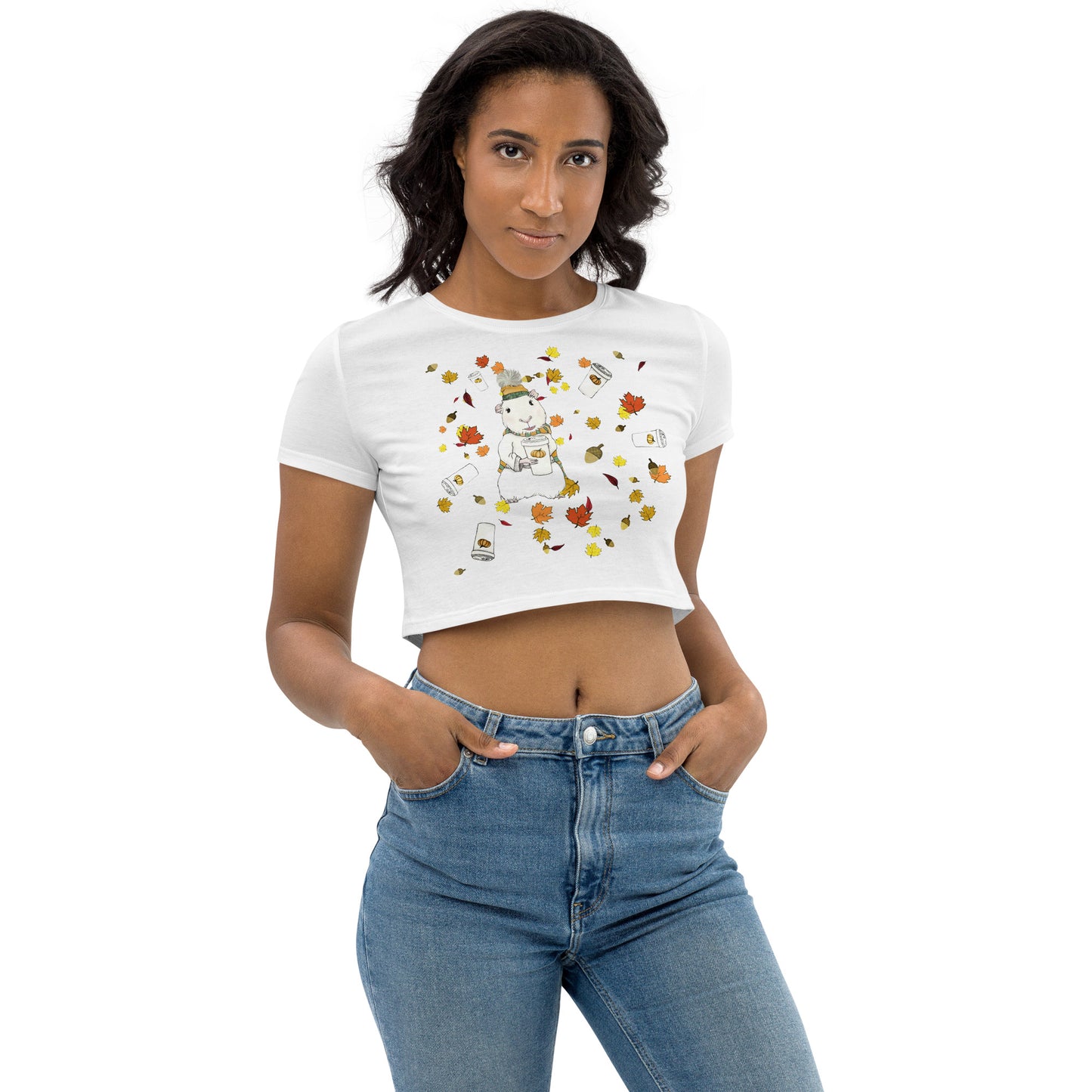 Autumn Spirit Animal Organic Crop Top