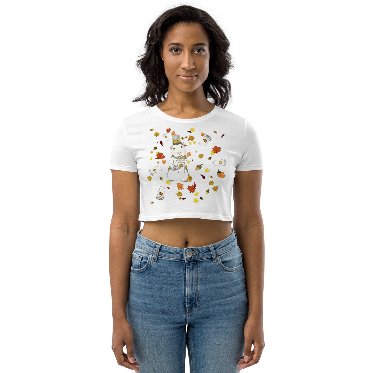 Autumn Spirit Animal Organic Crop Top