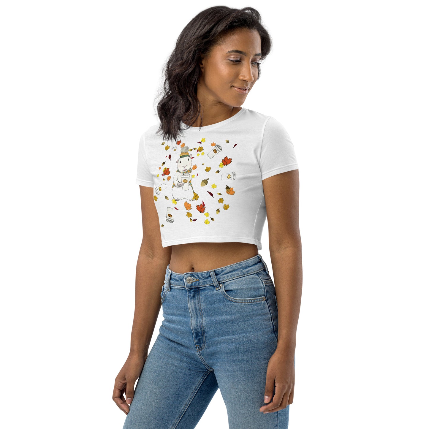 Autumn Spirit Animal Organic Crop Top