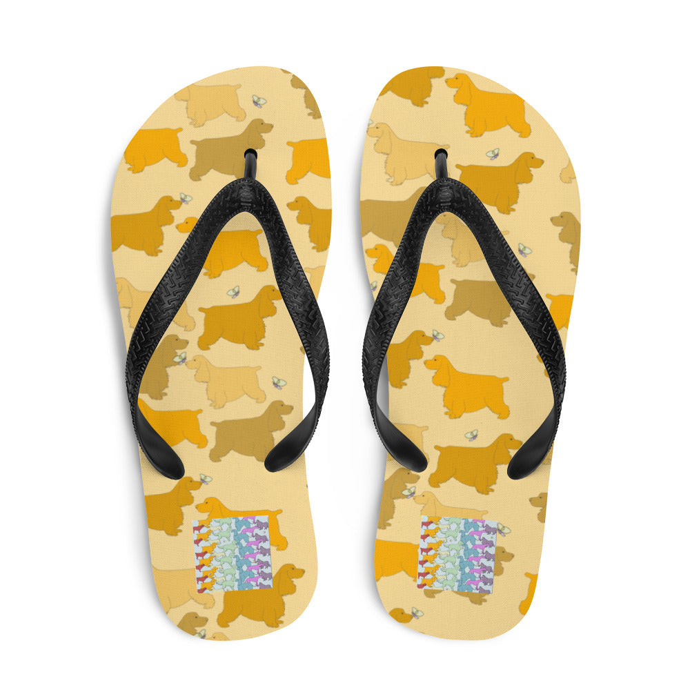 Rainbow Dogs Spaniel Flip-Flops