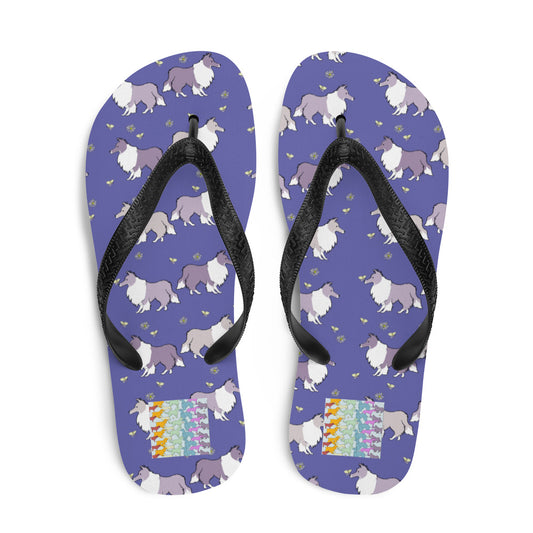 Rainbow Dogs Sheltie Flip-Flops