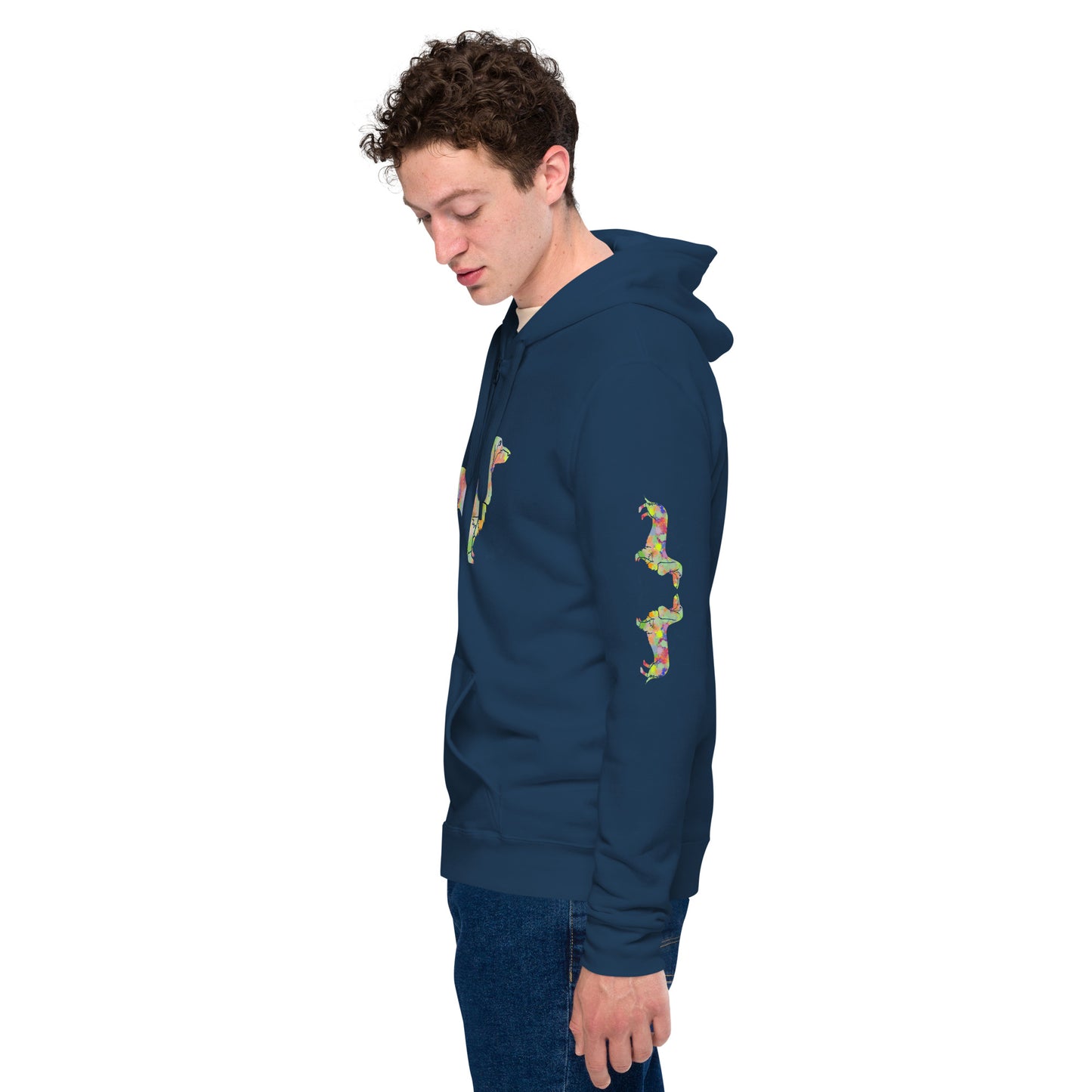 Unisex Rainbow Sausage Zip Hoodie